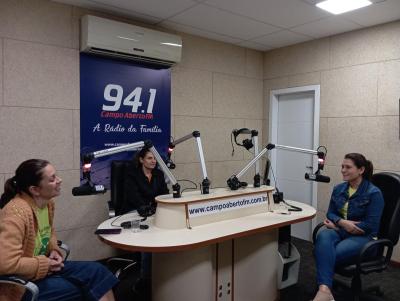 DireÃ§Ã£o do ISJ visita a Campo Aberto FM para divulgaÃ§Ã£o do Bazar em Prol a UTI